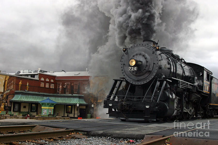 Steam Locomotive 734  Photograph by Jeannette Hunt