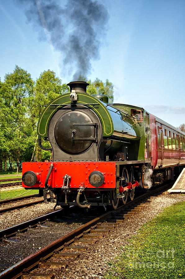 Steam locomotive at Rowsley Photograph by Steev Stamford