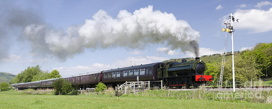 Steam locomotive Lord Phil - panoramic Photograph by Steev Stamford