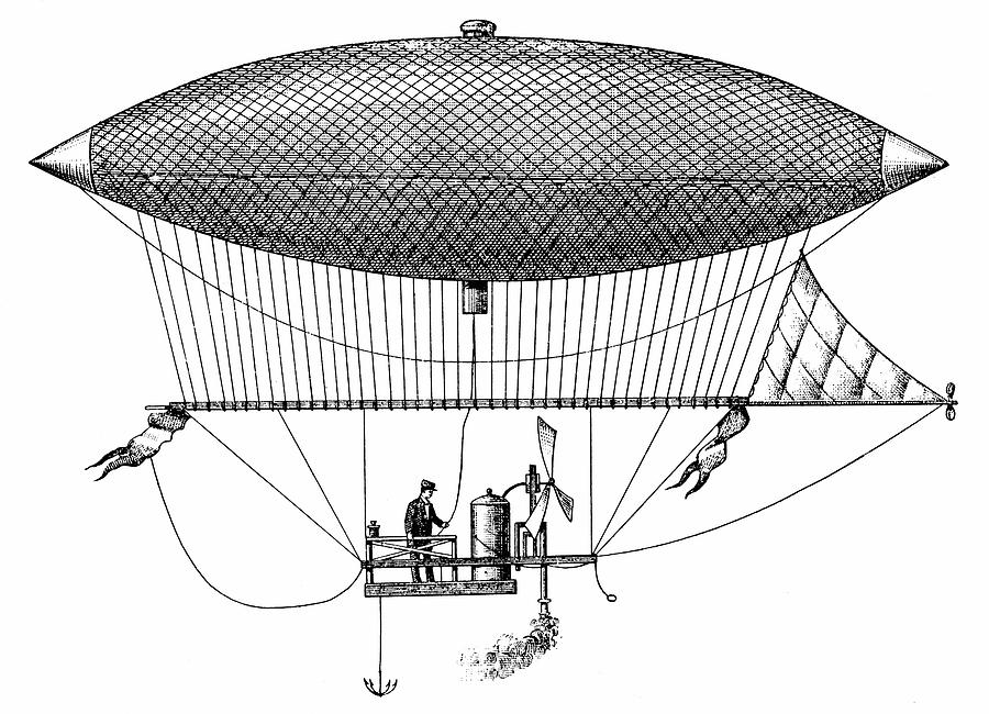 Кто предложил проект управляемого стратостата в 1875 году ставшего прототипом дирижабля