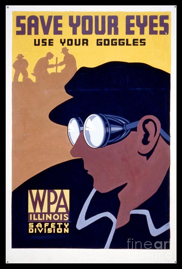 Steam Punk WPA Vintage Safety Poster Photograph by Edward Fielding
