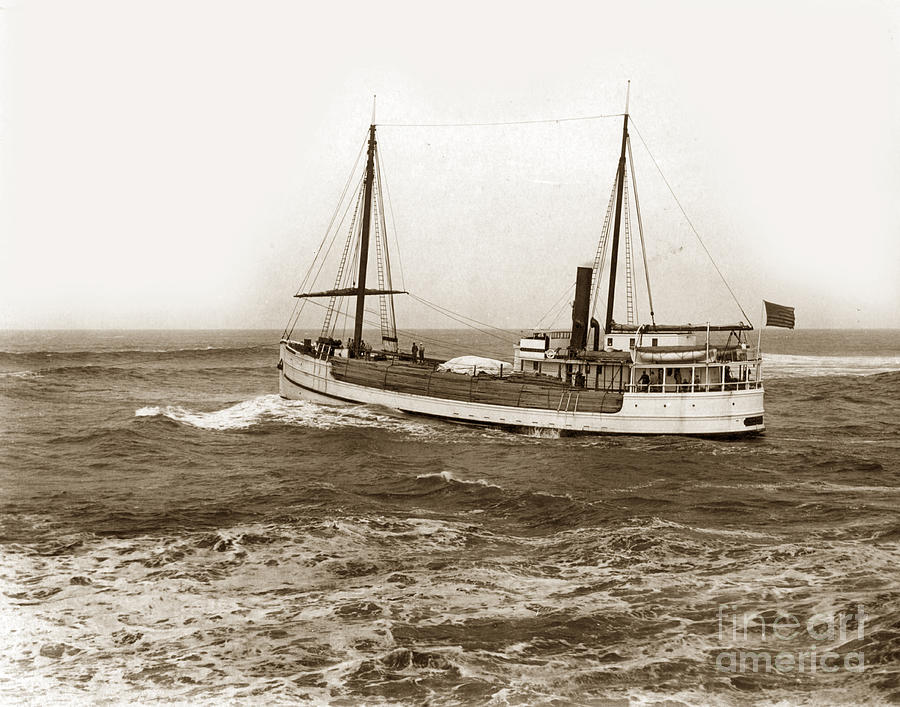 San Francisco Photograph - Steam-schooner Elizabeth circa 1914 by Monterey County Historical Society