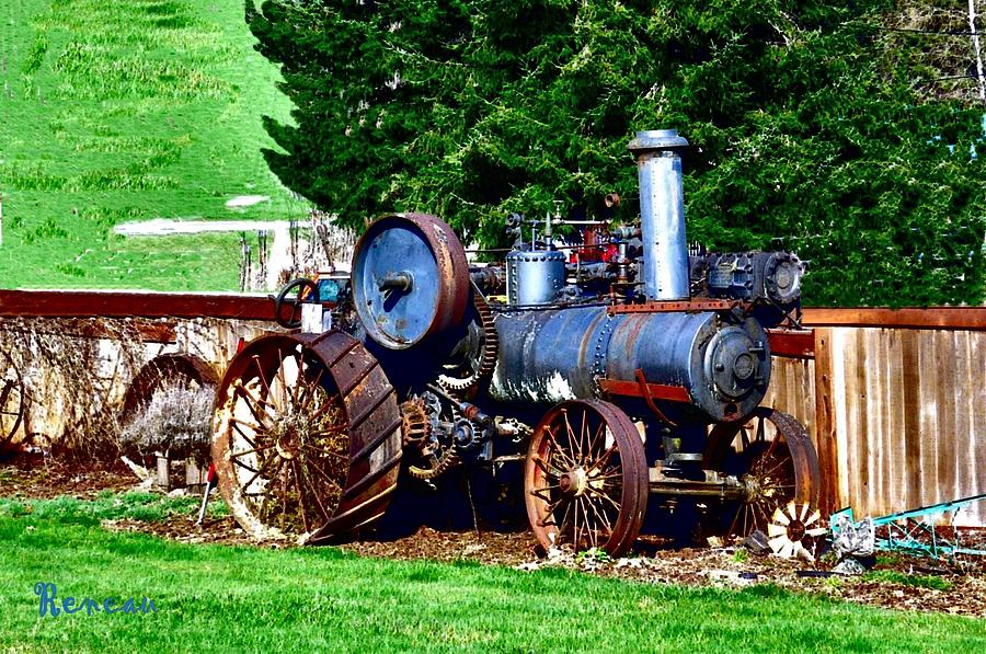 Antique Steam Tractor Photograph by A L Sadie Reneau