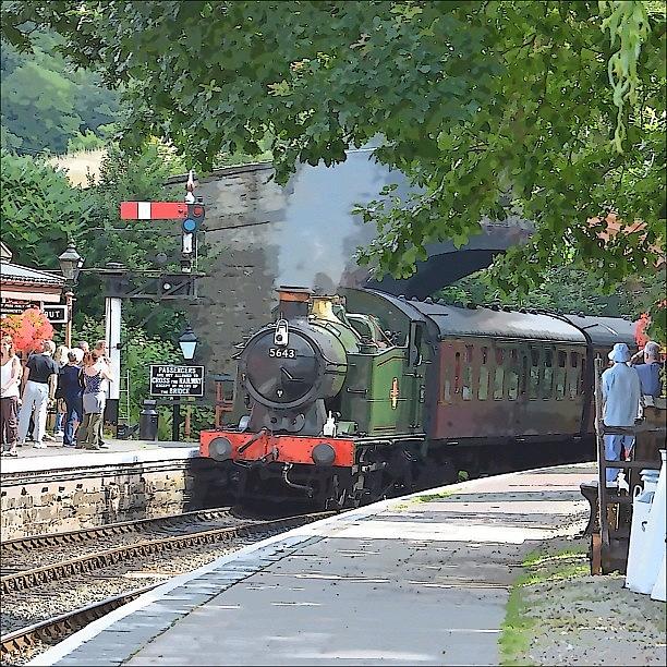 Steam Train Arriving At Arley Station Photograph by Polly Rhodes