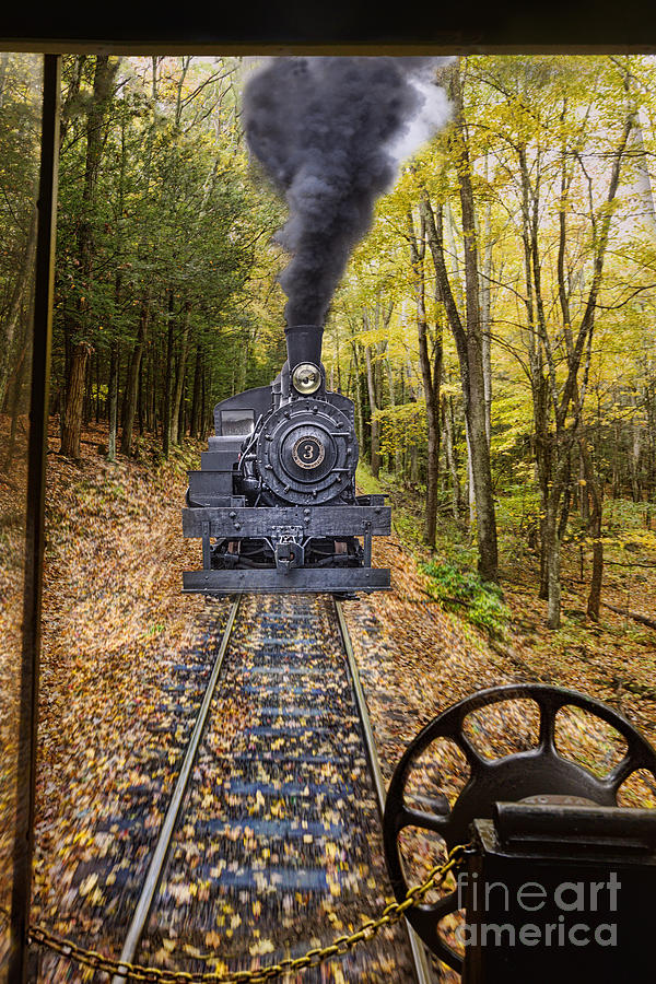Steam Train At Cass Wv Photograph