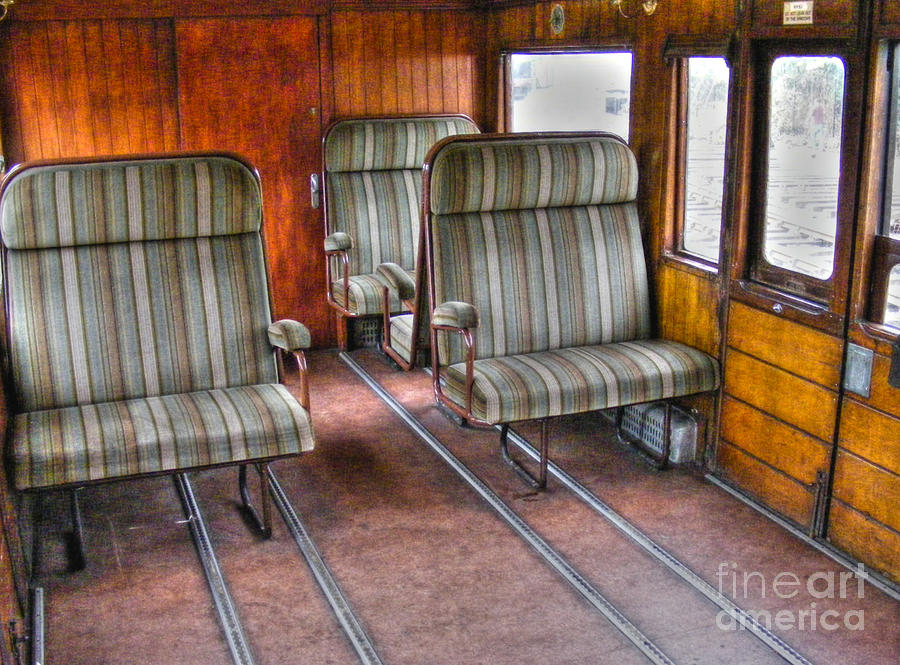 Steam Train Seats Photograph by Nina Ficur Feenan