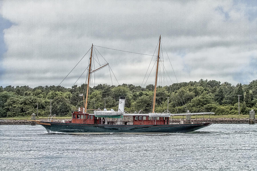 Steam Yacht Cangarda Photograph by Constantine Gregory