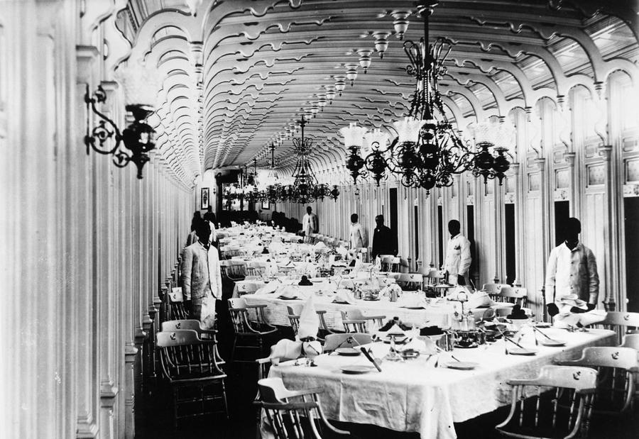 Steamboat Interior, C1890 Photograph by Granger