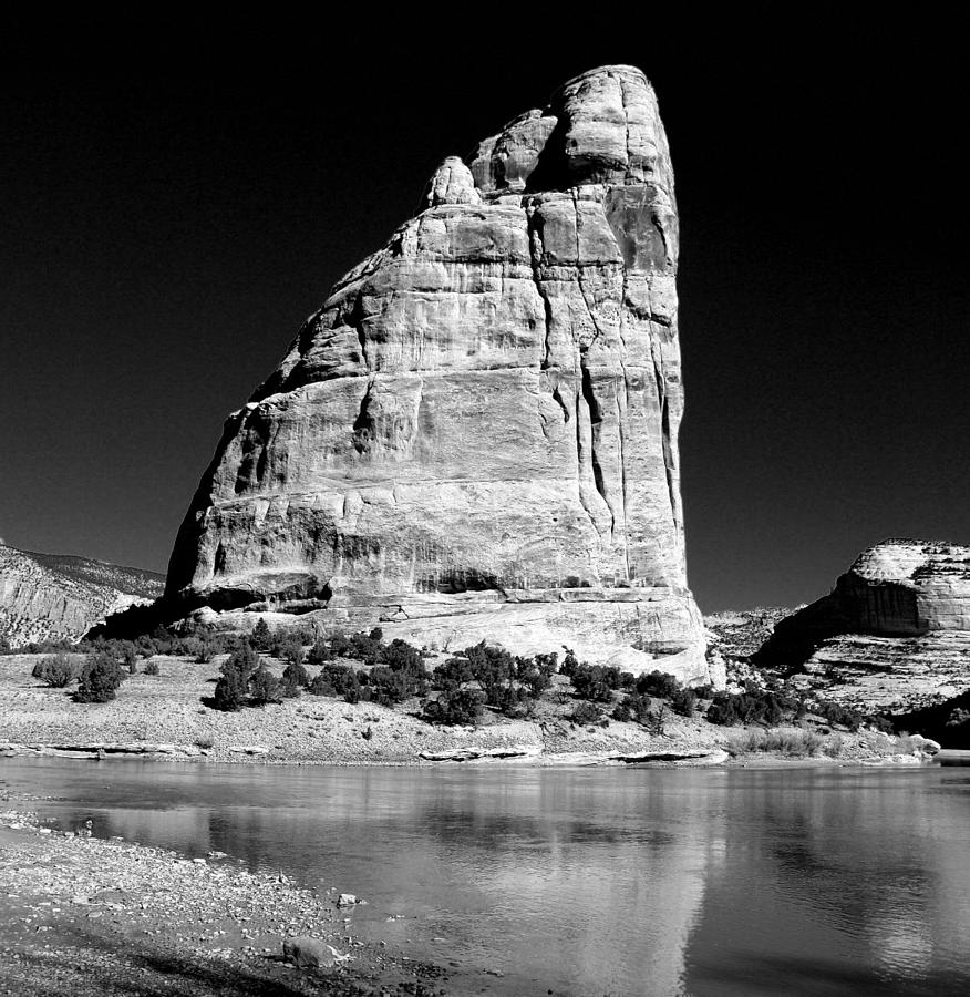 Steamboat Rock Black and White Three Photograph by Joshua House