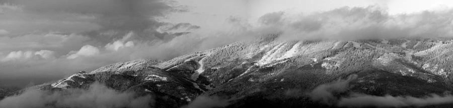 Steamboat ski mtn black and white Photograph by Ann Hogan - Fine Art ...