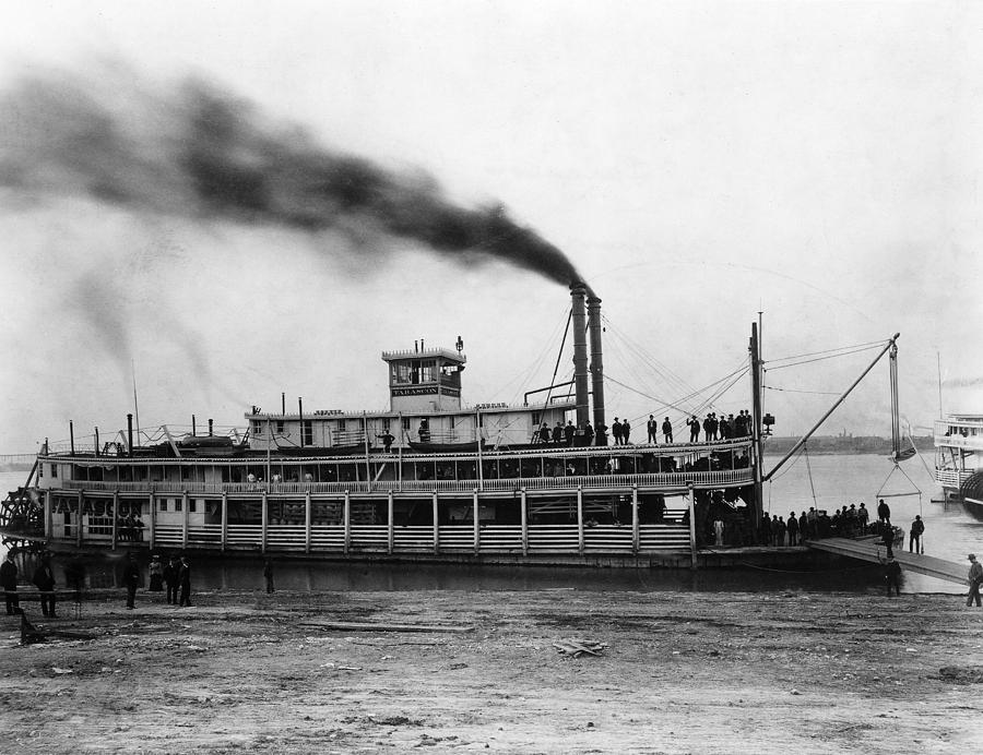 Steamboat Tarascon, C1870 Photograph by Granger Steamboat Tarascon, C1870 Photograph by Granger