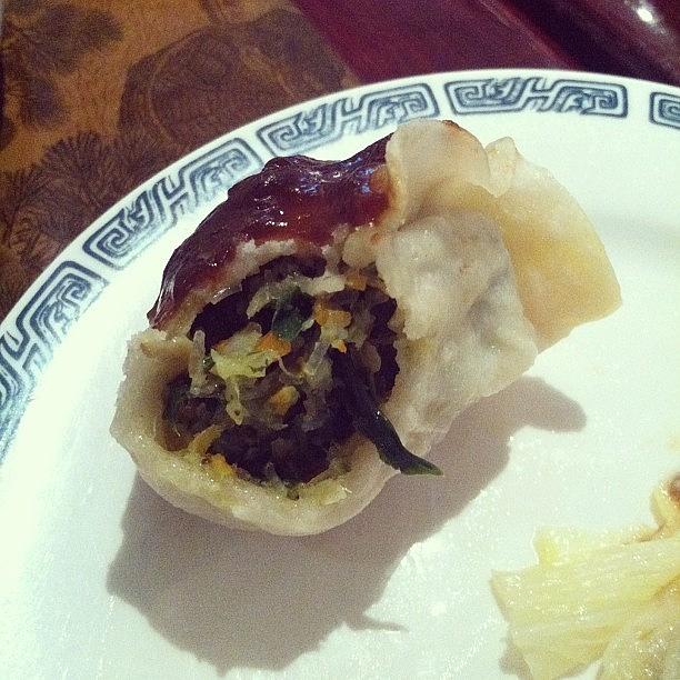 Steamed Vegetable Dumpling With Plum Photograph by Allison Clayton