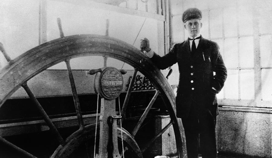 Steamer Captain, 1912 Photograph by Granger