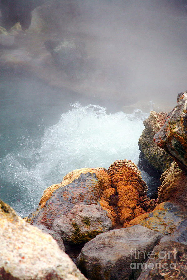 Nature Photograph - Steaming hot spring by Gaspar Avila