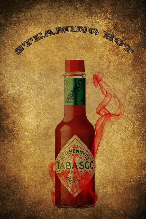 Steaming Hot Tabasco Poster by Eti Reid