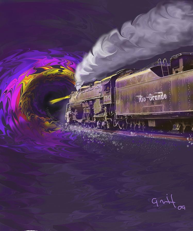 Steaming Into the Black Hole of History Digital Art by J Griff Griffin