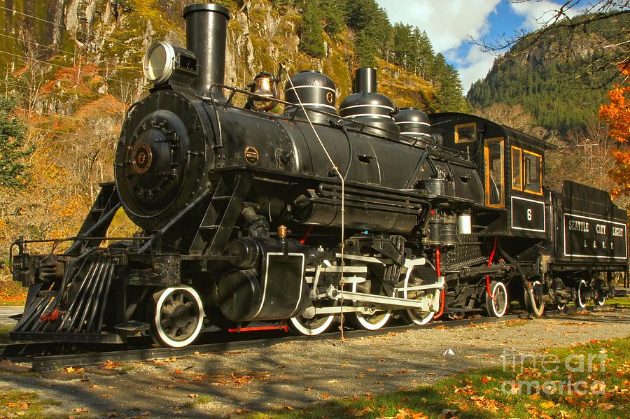 Steaming Through The Fall Photograph by Adam Jewell