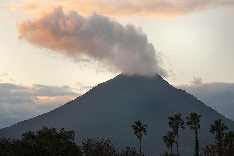 Steaming Volcano At Sunset Mount Photograph by Kevin Schafer