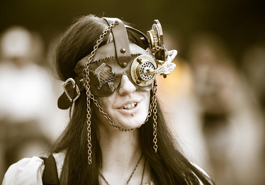 Goggle Photograph - Steampunk Airship Communications by Steven Bateson