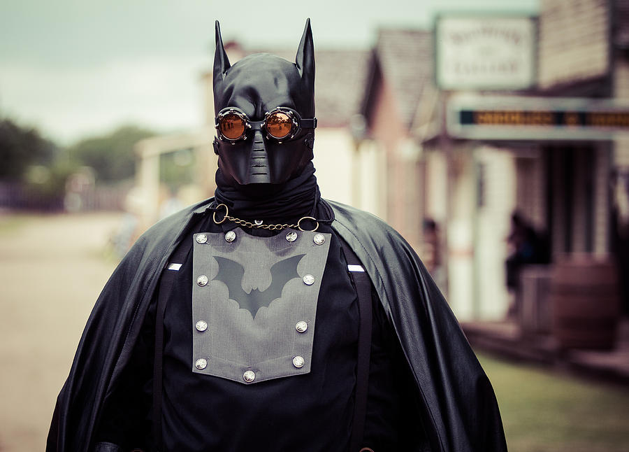 Steampunk Batman Wild West Photograph by Steven Bateson