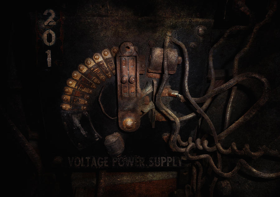 Steampunk - Electrical - Rotary Switch Photograph by Mike Savad