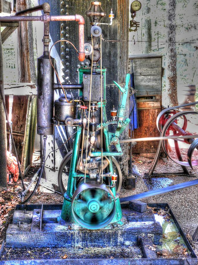 Steampunk Engine HDR Photograph by John Straton