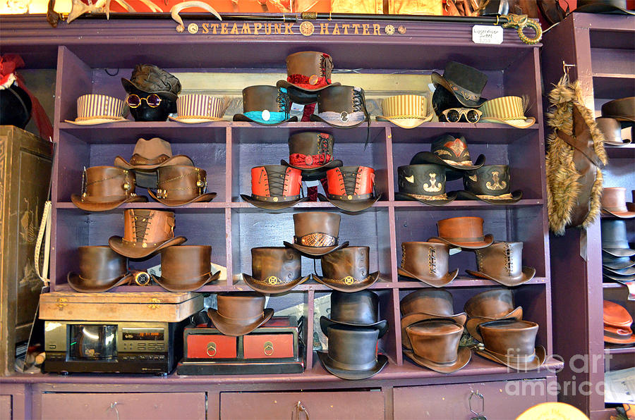 Steampunk Hats Photograph by Jim Fitzpatrick