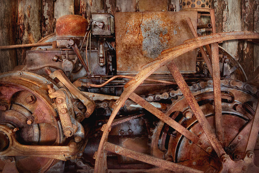 Steampunk - Machine - The industrial age Photograph by Mike Savad