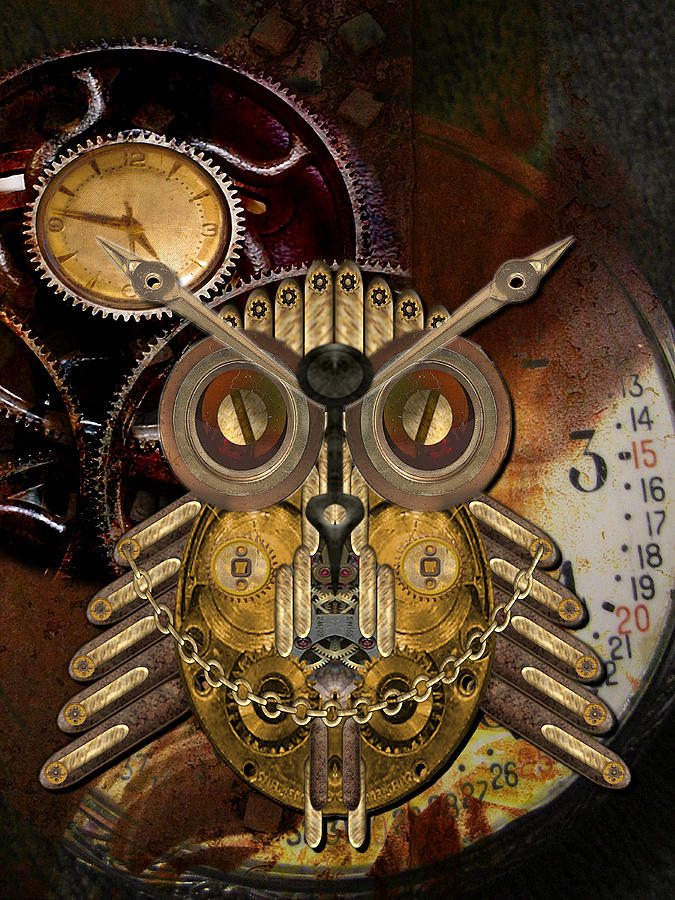 Steampunk Owl Photograph by Shannon Story