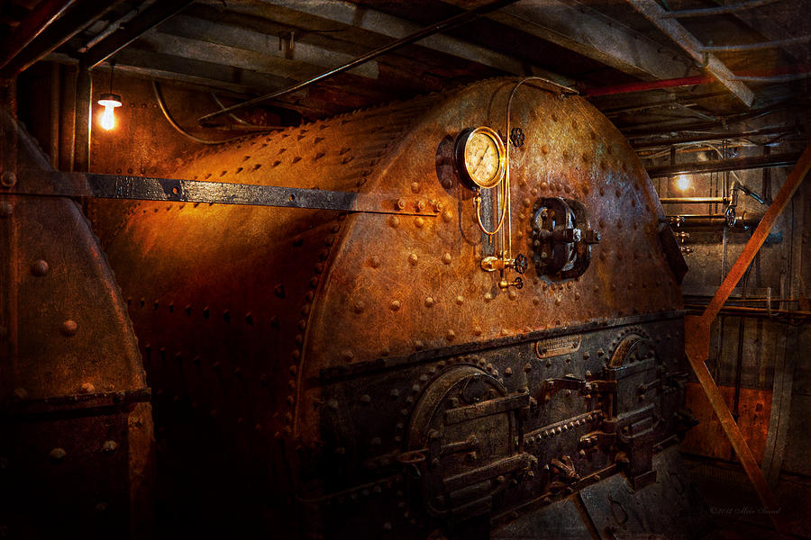 Steampunk - Plumbing - The home of a stoker  Photograph by Mike Savad