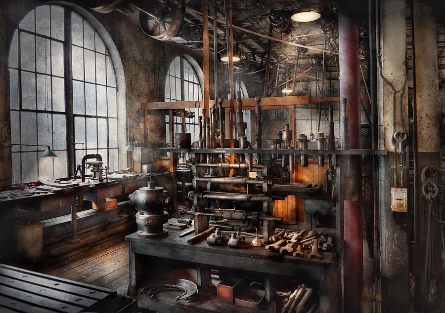 Science Fiction Photograph - Steampunk - Room - Steampunk Studio by Mike Savad