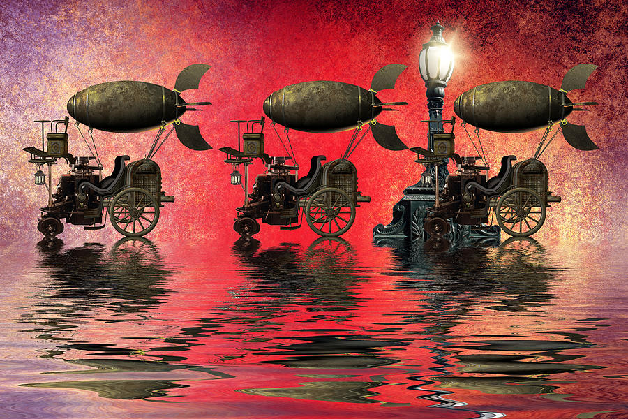 Fantasy Digital Art - Steampunk by Sharon Lisa Clarke