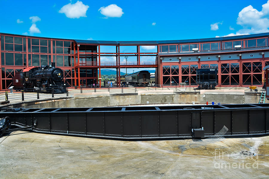 New Steamtown Roundhouse Photograph by Gary Keesler