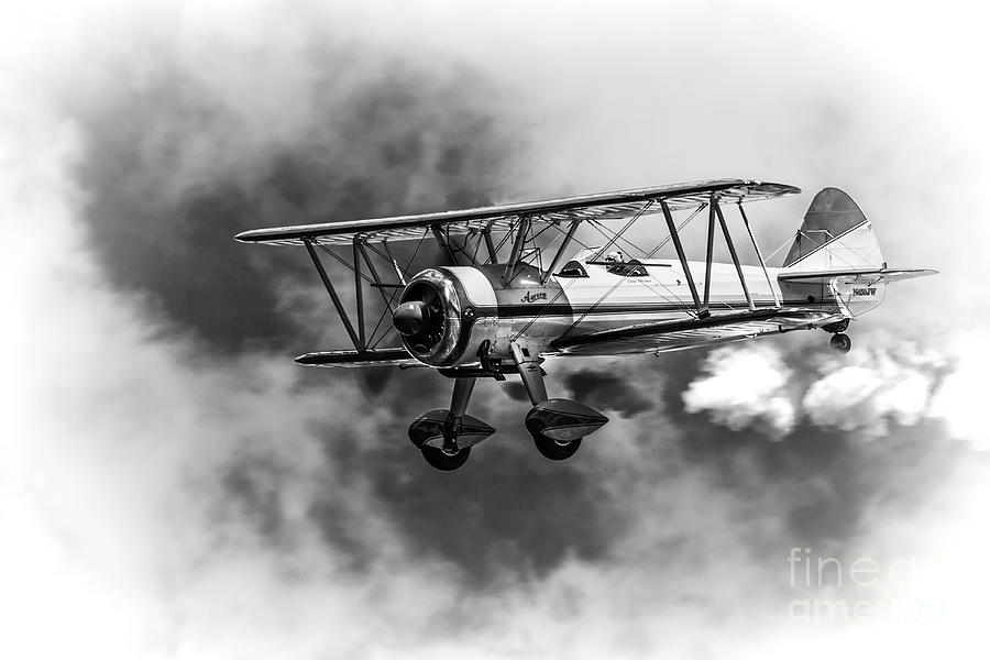 Stearman Biplane Black and White Photograph by Jerry Fornarotto ...