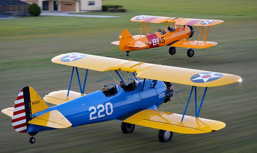 Stearman Departure Photograph by Matt Abrams Stearman Departure Photograph by Matt Abrams