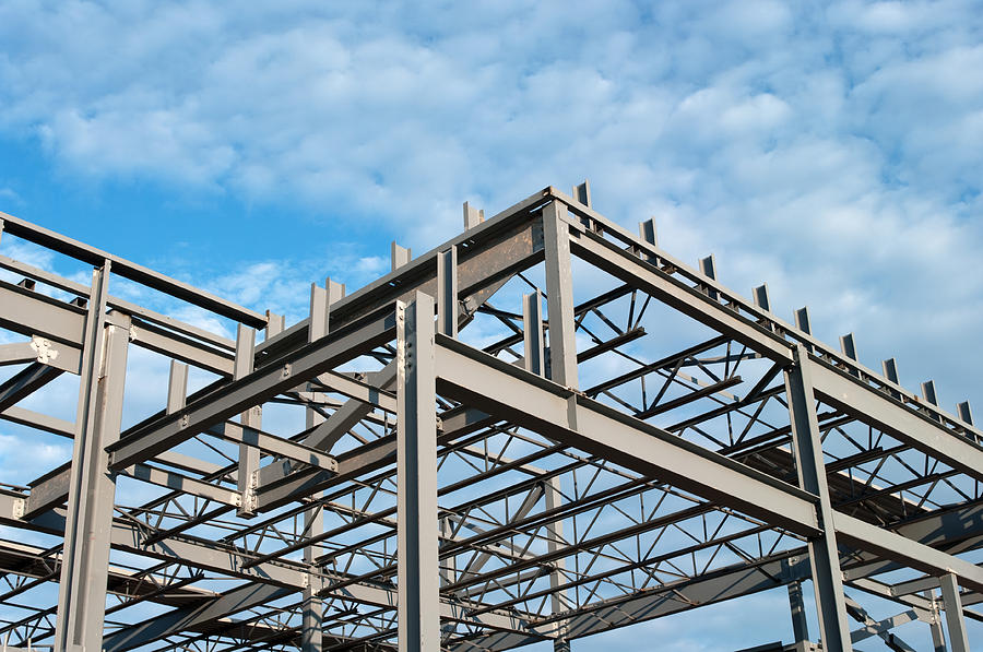 Steel Construction Frame Photograph by SimplyCreativePhotography