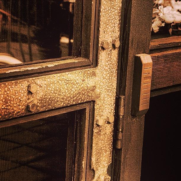 Losangeles Photograph - Steel Door by Nancy Blackman