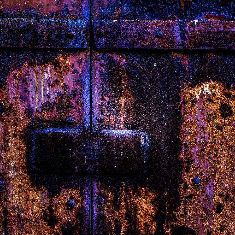 Abstract Photograph - Steel Door Number Three by Bob Orsillo