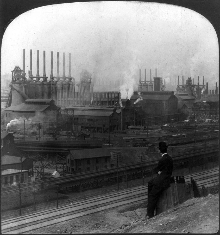 Steel Factory, C1907 Photograph by Granger