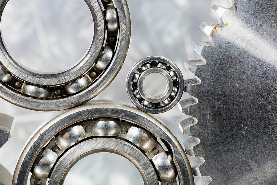 Steel Gears With Ball-bearings Photograph by Christian Lagerek/science Photo Library