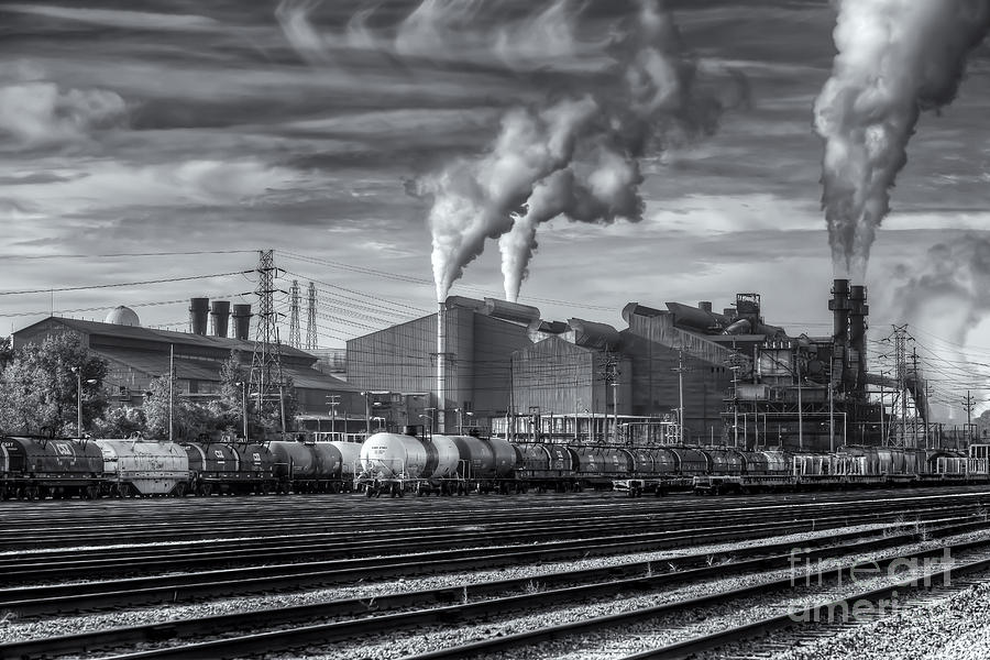 Steel Mill and Freight Yard IV Photograph by Clarence Holmes | Fine Art ...