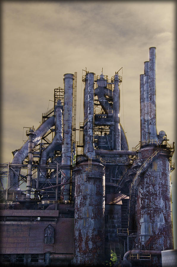 Steel Mill - Bethlehem Pa Photograph by Bill Cannon