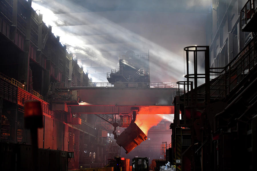 Steel Production At Salzgitter Ag Photograph by Alexander Koerner