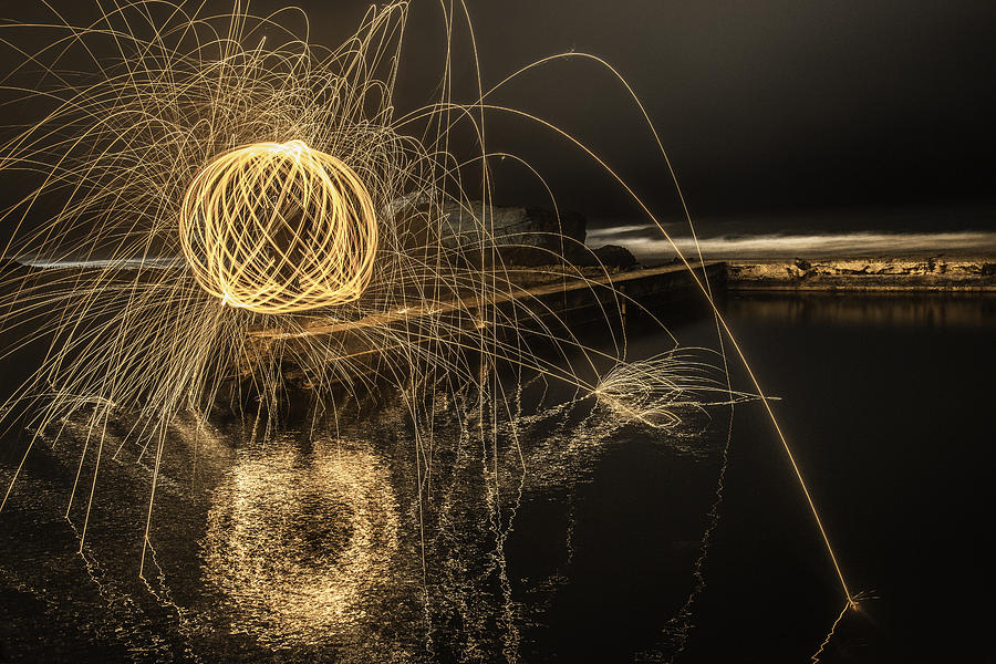 Steel Wool Photograph - Steel Wool In Sutro Baths... by Israel Marino Steel Wool Photograph - Steel Wool In Sutro Baths... by Israel Marino