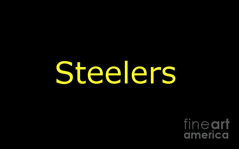 Steelers Digital Art - Steelers by Judy Palkimas