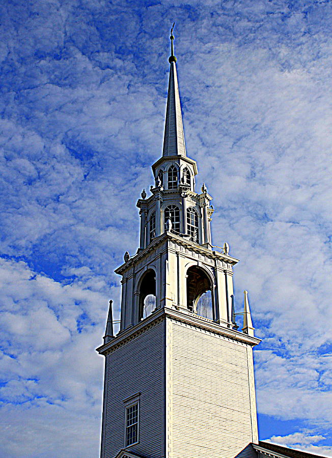Steeple in the Sky Photograph by Suzanne DeGeorge