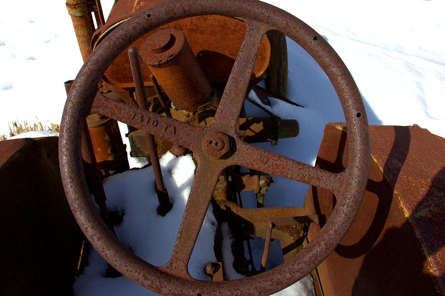 Steering Wheel Rust Photograph by Jeff Roney