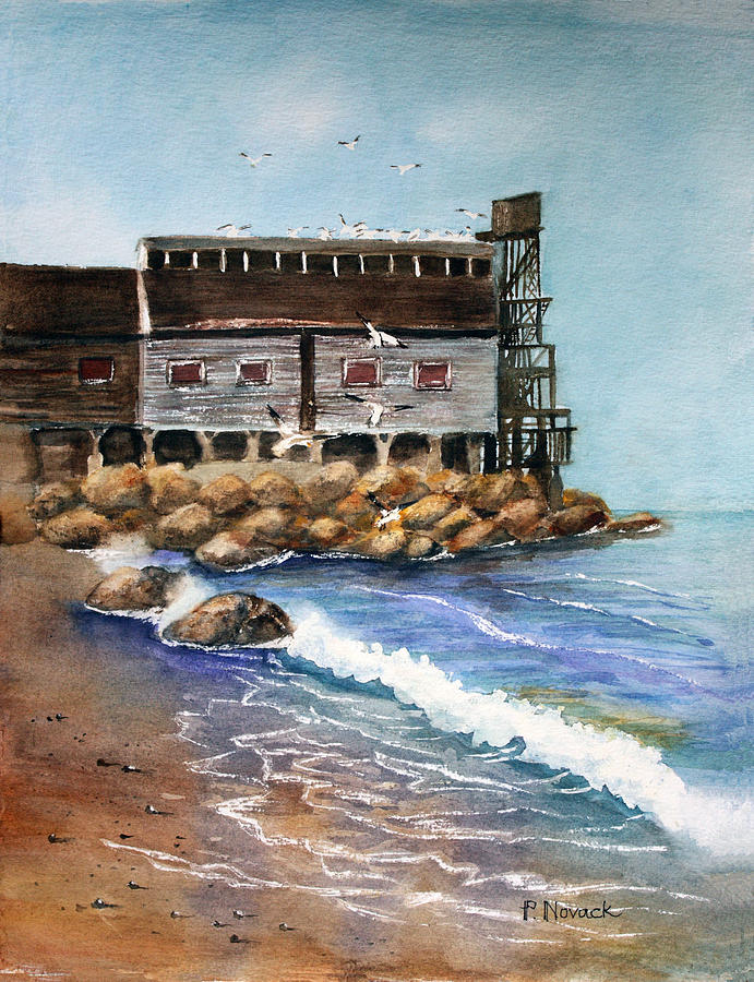 Steinbecks Cannery Row Painting by Patricia Novack