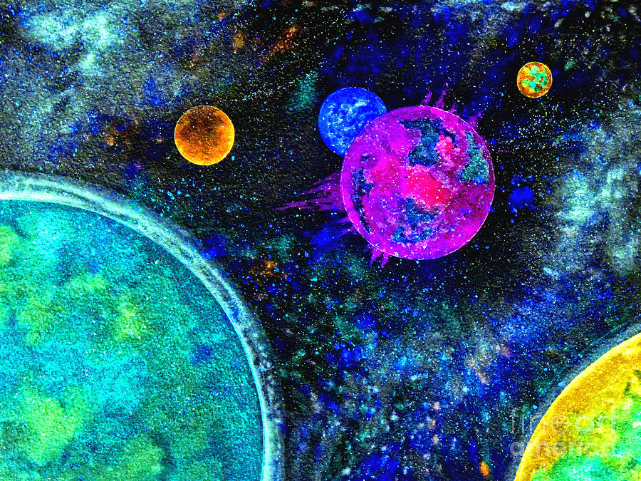 Interstellar Painting - Stellar Flares by Bill Holkham
