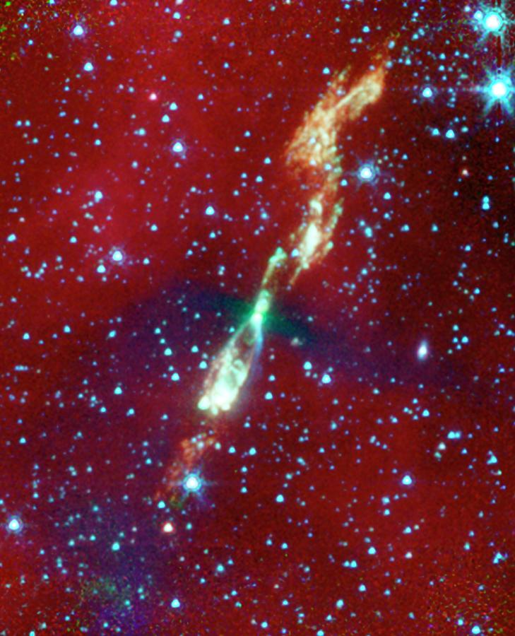 Stellar Jets From L1157 Photograph by Nasa/jpl-caltech/uiuc/aura/science Photo Library